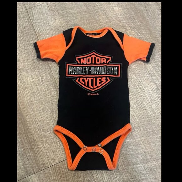 Harley Davidson Baby onesie 3/6Months - Picture 1 of 5